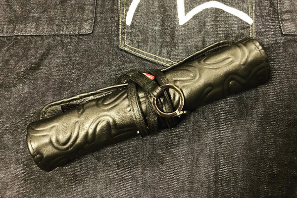 EVISU 仕掛け巻き入れ 牛革