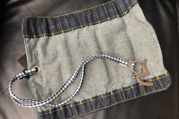 EVISU 仕掛け巻き入れ 牛革