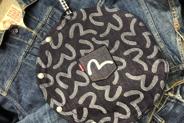 EVISU ジャガード織玉網ケース