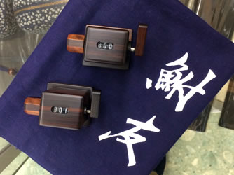 鮒友オリジナル　カウンター 屋久杉・黒檀